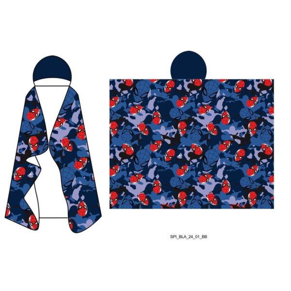 Spindelmannen Hideout hoodie-filt 120x150 cm
