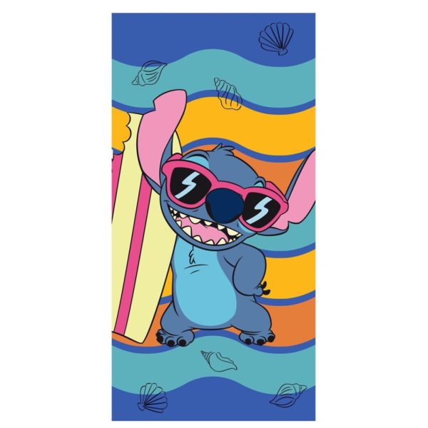 Disney Lilo and Stitch Waves badhandduk, strandhandduk 70x140 cm
