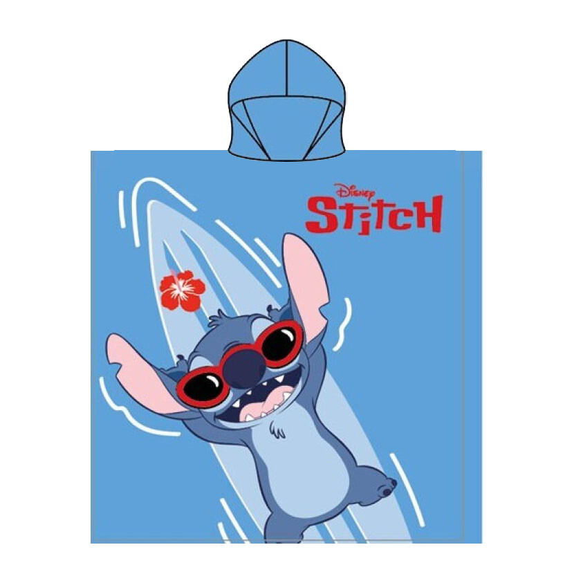 Disney Lilo and Stitch Lazy Lagoon strandhandduk poncho 55x110 cm (Fast Dry)