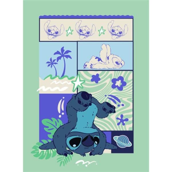 Disney Lilo and Stitch Ocean Breeze fleecefilt 110x150 cm