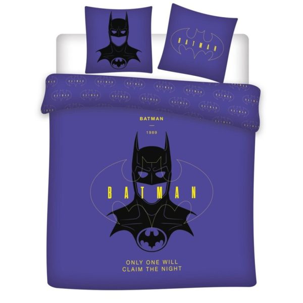 Batman Claim the Night påslakanset / bäddset, dubbelstorlek 240x220 cm, 65x65 cm, polycotton