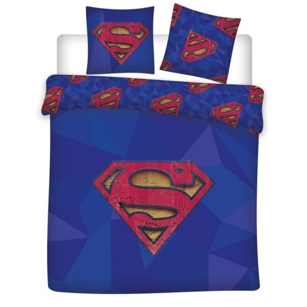 Stålmannen Blue dubbel, påslakanset / bäddset 240×220 cm, 65x65 cm, polycotton