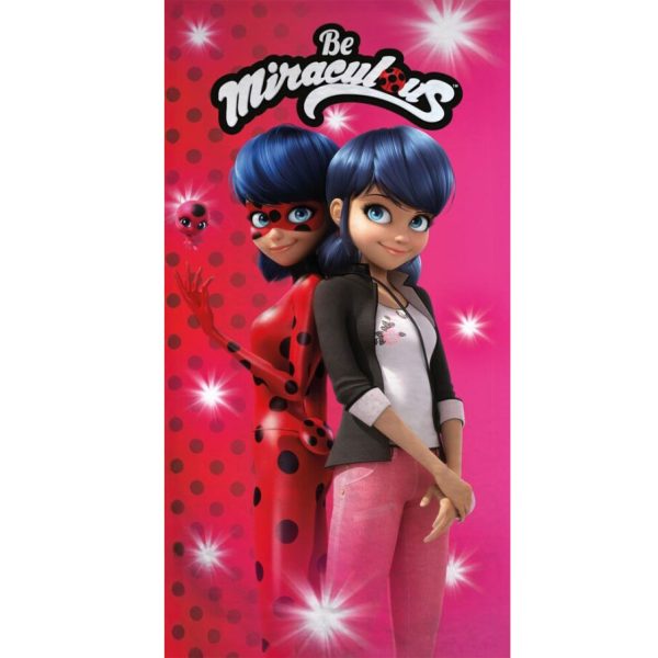 Miraculous Ladybug Secret Identity badhandduk, strandhandduk 70x140 cm