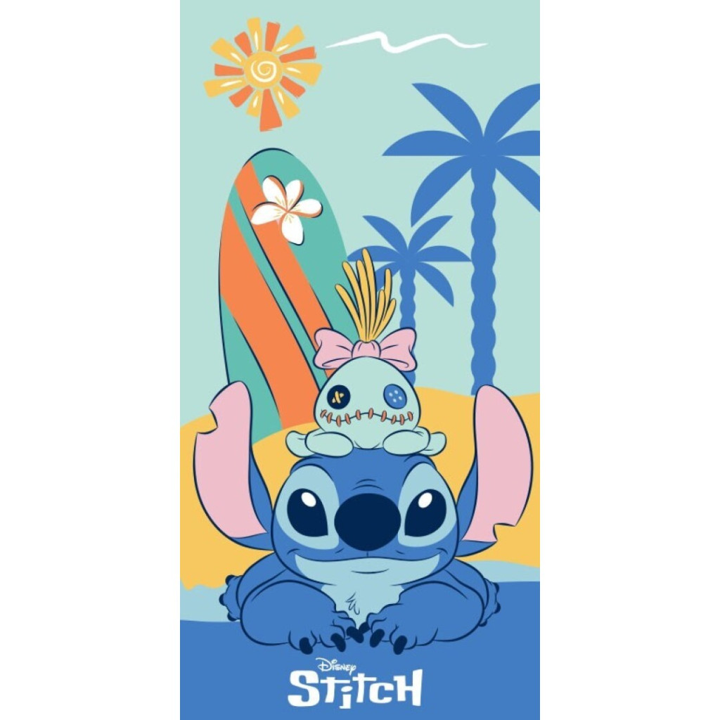 Disney Lilo and Stitch Island Day badhandduk, strandhandduk 70x140 cm (Fast Dry)