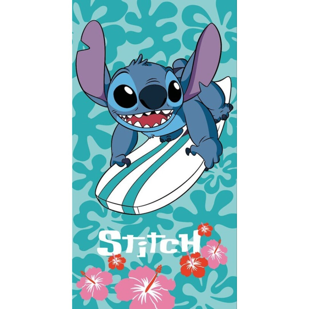 Disney Lilo and Stitch badhandduk, strandhandduk 70x140 cm (snabbtorkande)