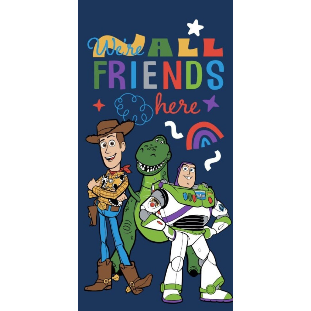 Disney Toy Story Friends Here strandhandduk 70x140 cm (Fast Dry)