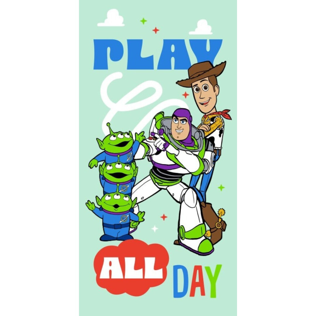 Disney Toy Story badhandduk, strandhandduk 70x140 cm (snabbtorkande)