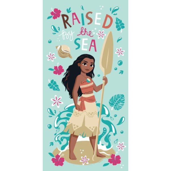 Disney Vaiana handduk Raised Sea 70x140 cm snabbtorkande