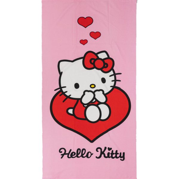 Hello Kitty Love badhandduk, strandhandduk 70x140 cm
