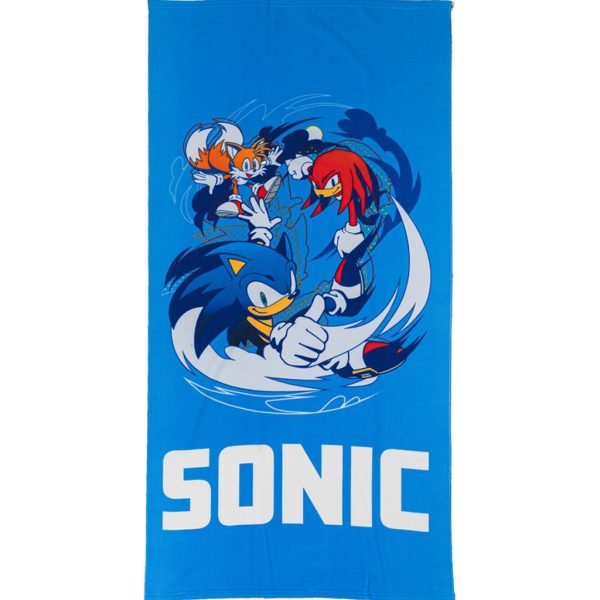 Sonic the Hedgehog Fast Lane badhandduk, strandhandduk 70x140 cm
