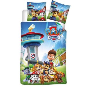 Paw Patrol Teamwork påslakanset 140×200 cm, 65×65 cm