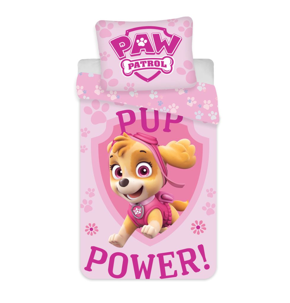 Paw Patrol Skye Dream barnbäddset, förskolestorlek 100×135 cm, 40×60 cm