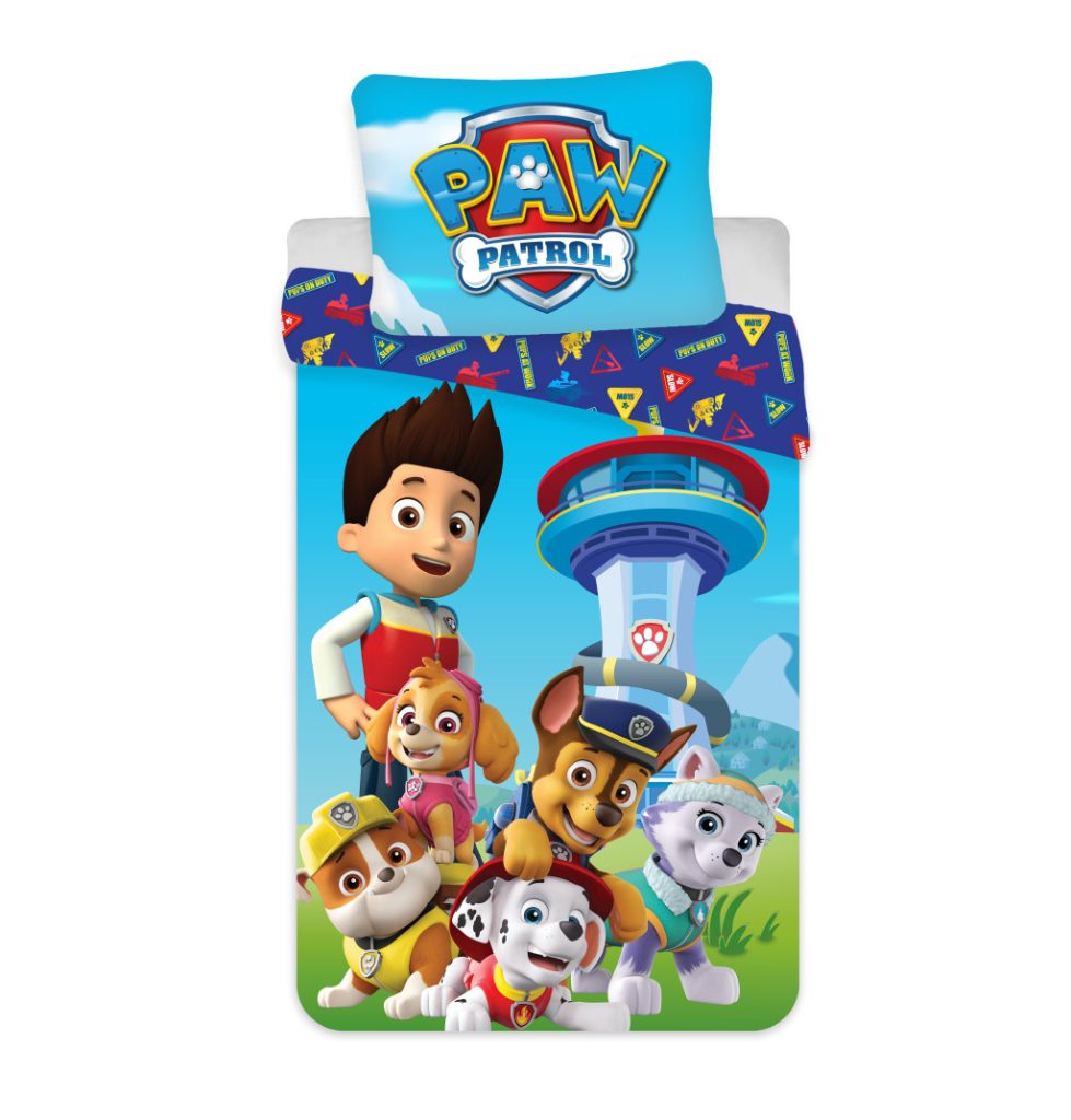 Paw Patrol På Uppdrag påslakanset 140×200 cm, 70×90 cm
