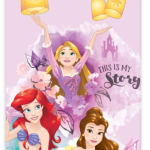 Disney Princess My Story badhandduk, strandhandduk 60x120 cm