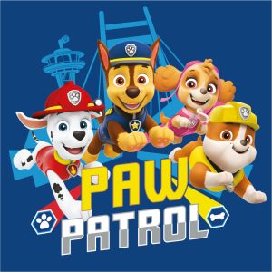 Paw Patrol Team handduk, ansiktshandduk 30x30 cm