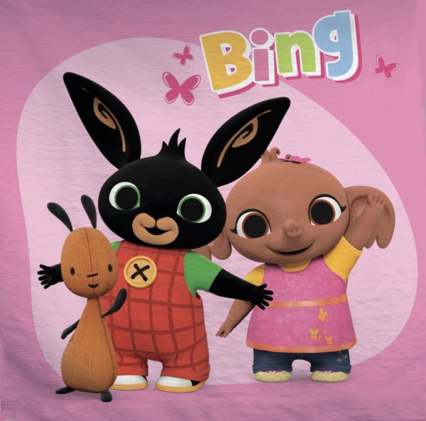 Bing rosa handduk 30x30 cm