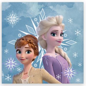 Disney Frozen Snöflinga handduk, ansiktshandduk 30x30 cm
