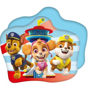 Paw Patrol tornformad dekorationskudde 35x28 cm i sammet