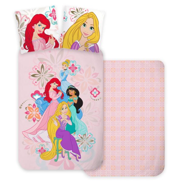 Disney Princess Bloom påslakan 140×200 cm, örngott 70×90 cm