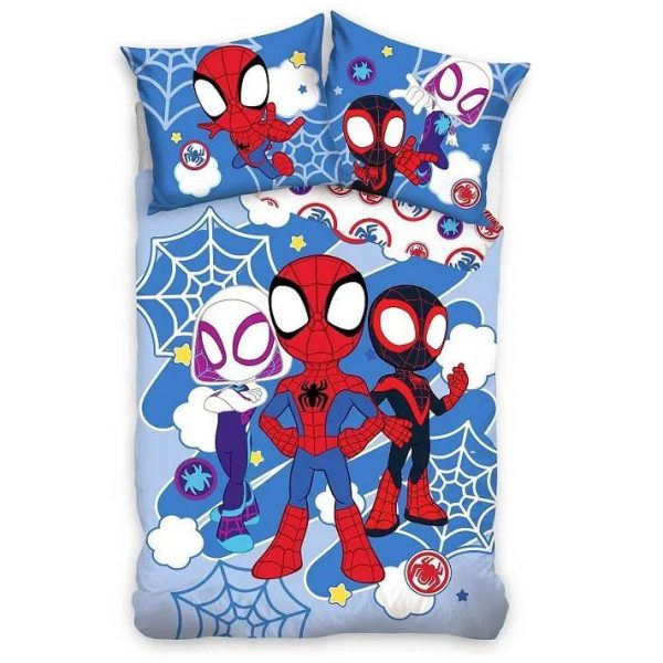 Spindelmannen Spidey Light barns påslakan 100×135 cm, 40×60 cm