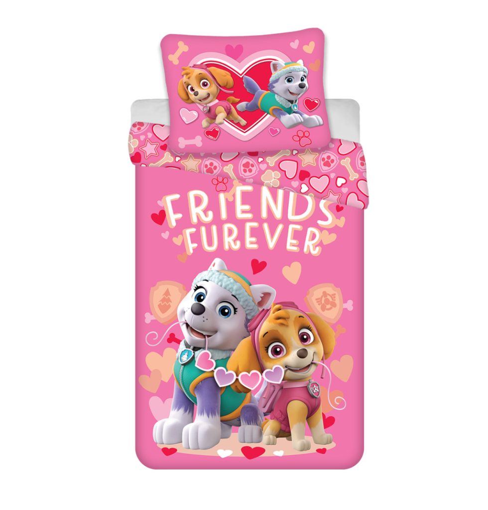 Paw Patrol Friends Furever påslakanset