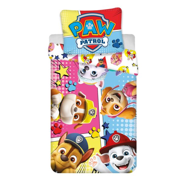 Paw Patrol barnbäddset Comic 100×135 cm, 40×60 cm