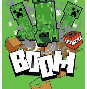 Minecraft Boom badhandduk, strandhandduk 70x140 cm