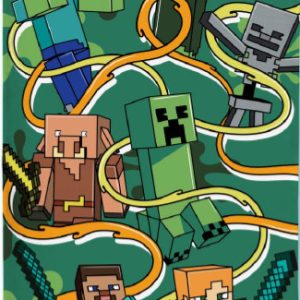Minecraft Funtage grafisk badhandduk, strandhandduk 70x140 cm