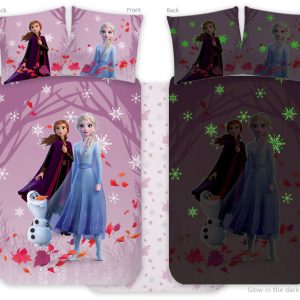 Disney Frozen påslakan med självlysande effekt för småbarn 100x135 cm, 40x60 cm