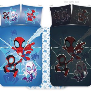 Spindelmannen Spidey nattduksset 100x135 cm, 40x60 cm