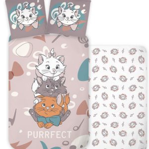 Disney Marie Purrfect barnpåslakan 100×135 cm, 40×60 cm