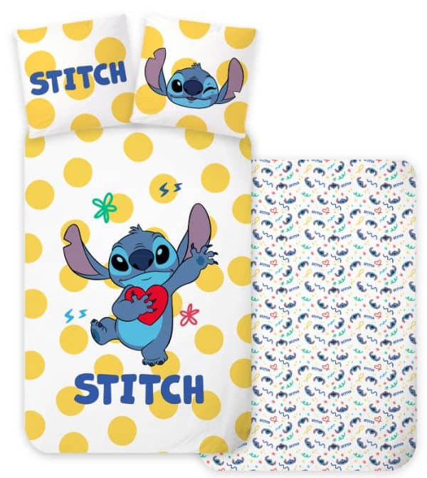 Disney Lilo och Stitch barnbäddset 100×135 cm, 40×60 cm
