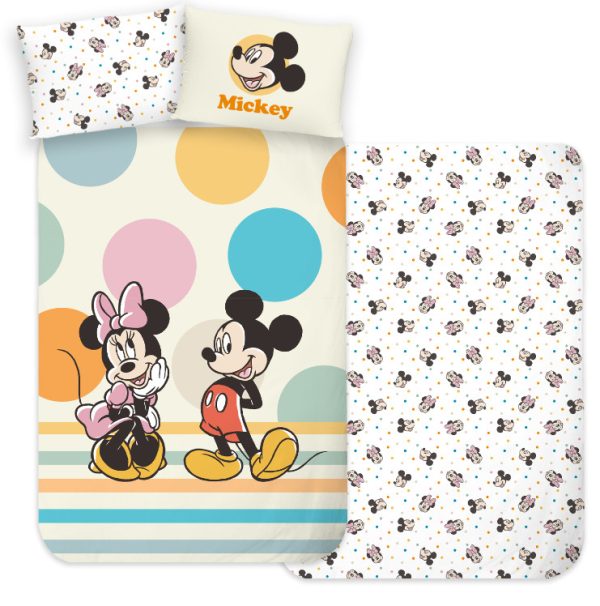 Disney Musse Pigg Duo barnbäddset 100×135 cm, 40×60 cm