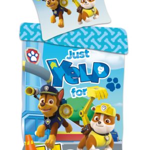 Paw Patrol Help! påslakan set 140×200 cm, 70×90 cm