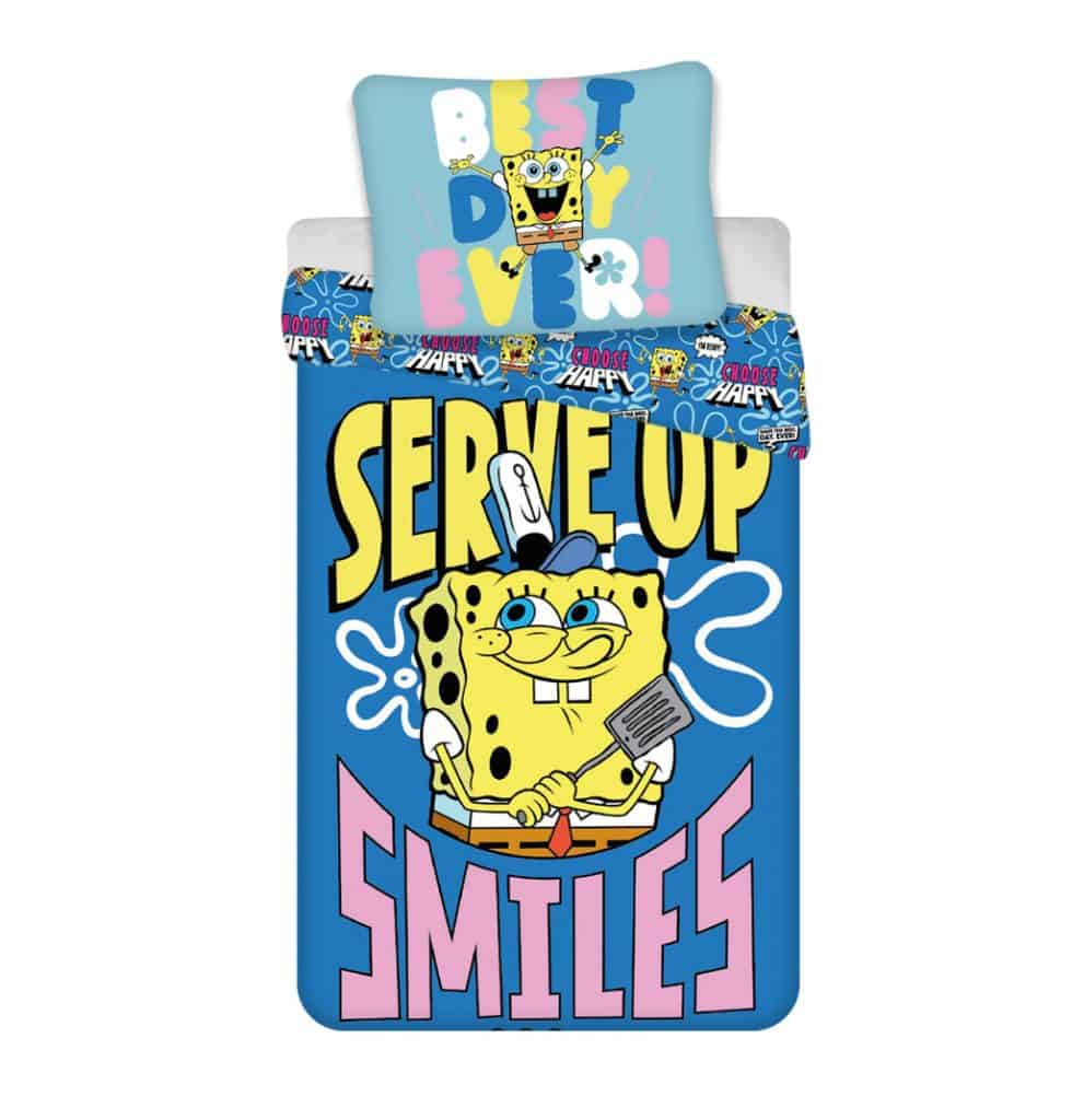 SpongeBob Serve Up påslakan set 140×200 cm, 70×90 cm