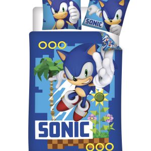 Sonic the Hedgehog Turbo barnsängkläder 100×135 cm, 40×60 cm
