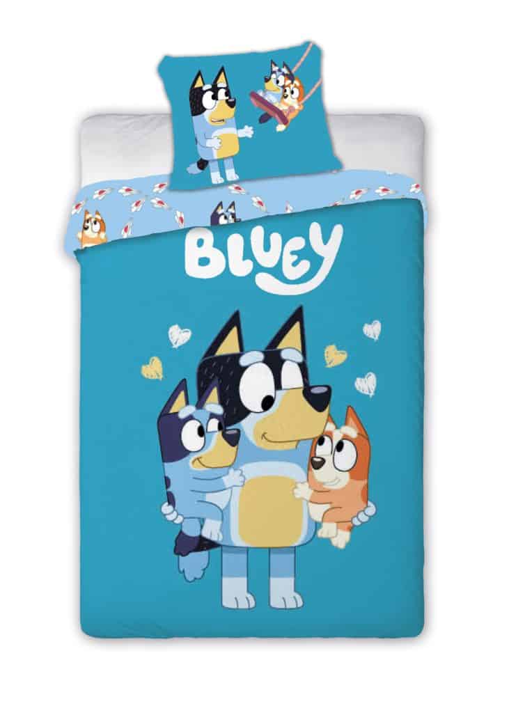 Bluey Loving Moments barns påslakanset 100x135 cm, 40x60 cm
