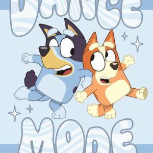 Bluey Dance Mode badhandduk, strandhandduk 70x140 cm