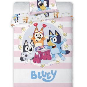 Bluey Joyful påslakanset 140×200 cm, 70×90 cm