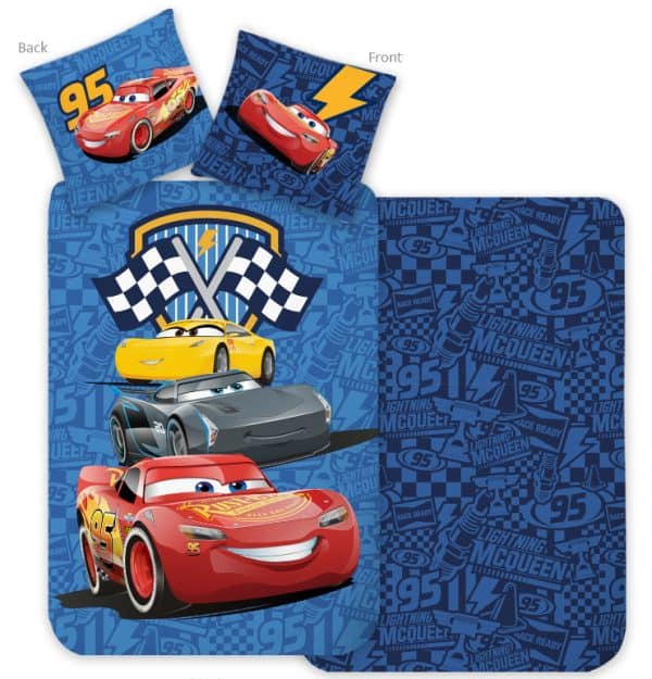 Disney Cars Racing Crew barnsängkläder 100×135 cm, 40×60 cm