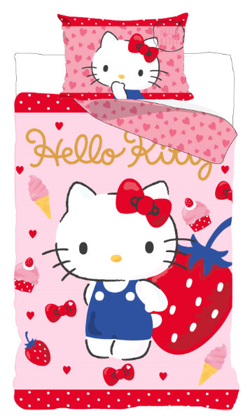 Hello Kitty barnbäddset för barnrum 100×135 cm, 40×60 cm