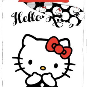 Hello Kitty barn, förskolebäddset 100x135 cm, 40x60 cm