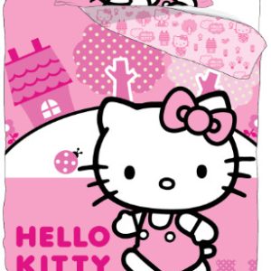 Hello Kitty Pink World barnsängkläder 100×135 cm, 40×60 cm