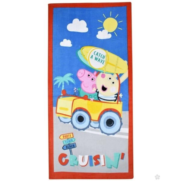 Greta Gris Catch a Wave badhandduk, strandhandduk 70x140 cm