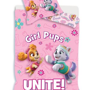 Paw Patrol Unite barns påslakanset 100×140 cm, 40×45 cm