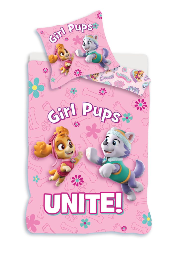Paw Patrol Unite barns påslakanset 100×140 cm, 40×45 cm