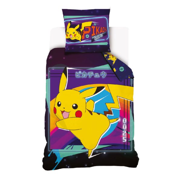 Pokémon påslakanset Electric 140×200 cm, 70×90 cm