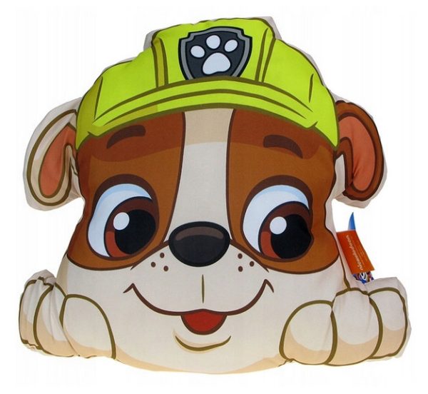 Paw Patrol Rubble dekorativ kudde 40x37 cm Velour