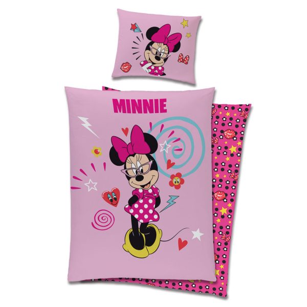 Disney Mimmi Pigg Chic påslakanset 140×200 cm, 70×90 cm