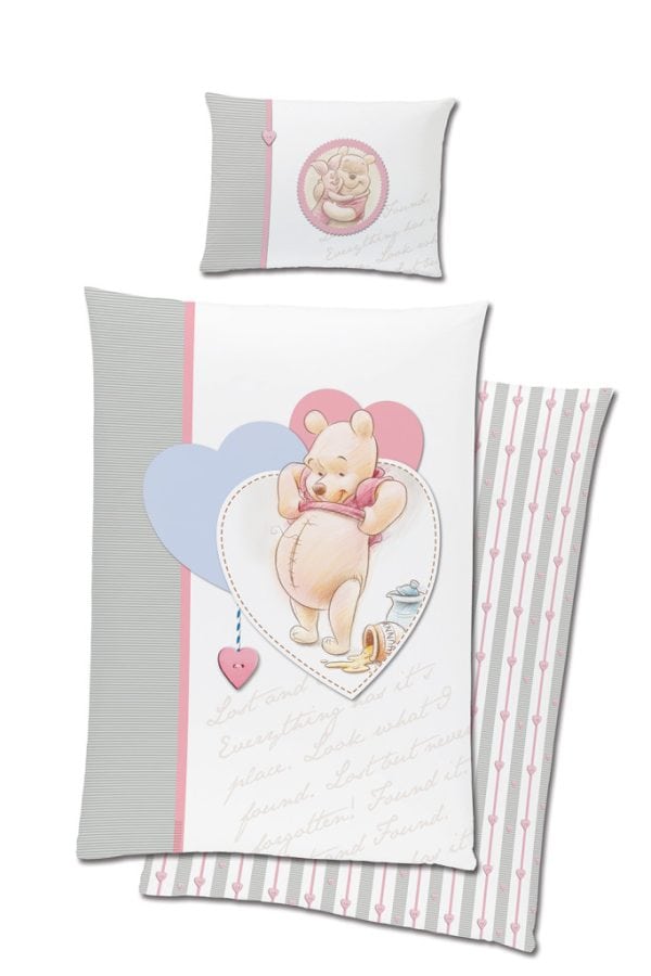Disney Winnie the Pooh vintage barnsängkläder 100×135 cm, 40×60 cm